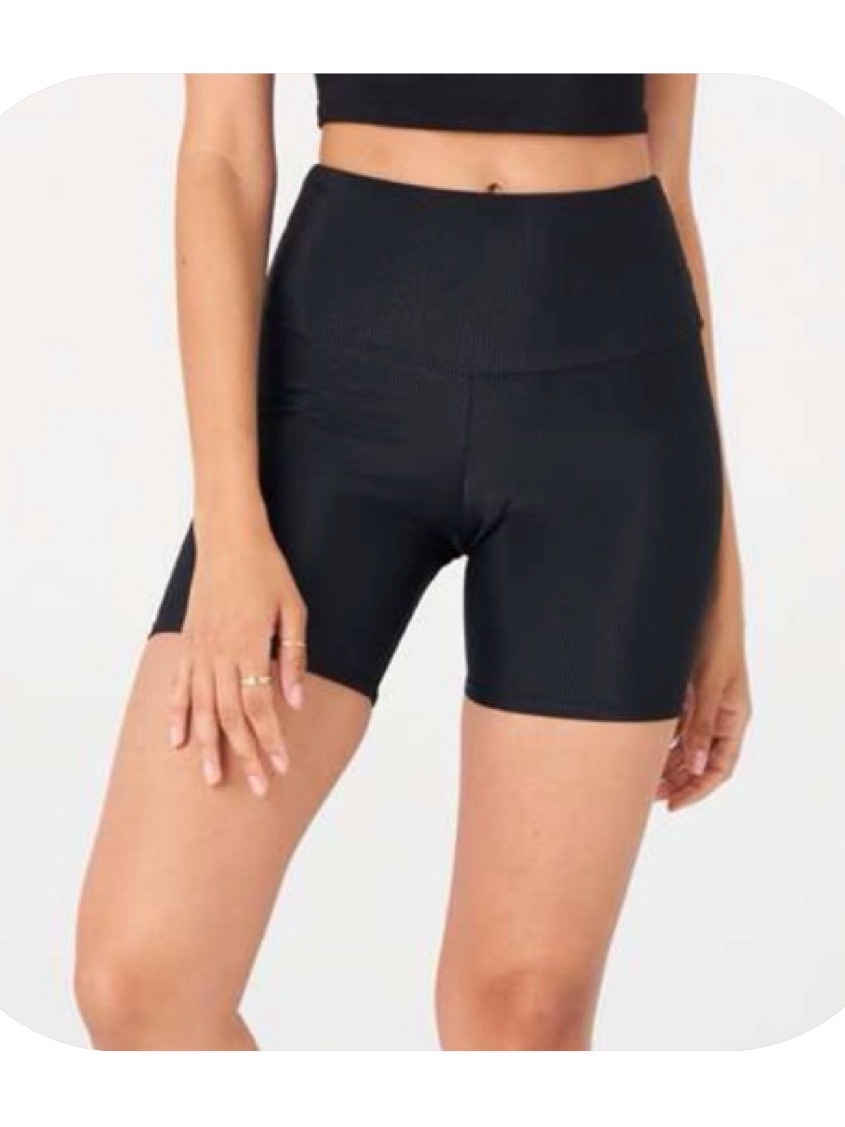 Onzie S/M Black Rib Bike Short